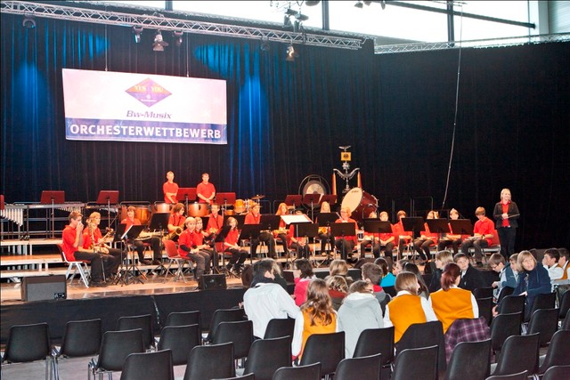 Das Jugendorchester auf dem BWMusix Wettbewerb 2011 in Balingen